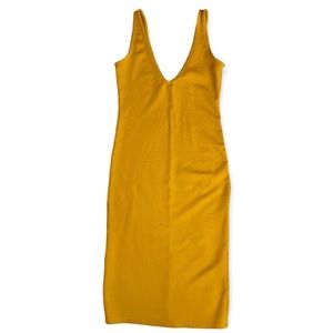 Mustard Tight Fitted Dress